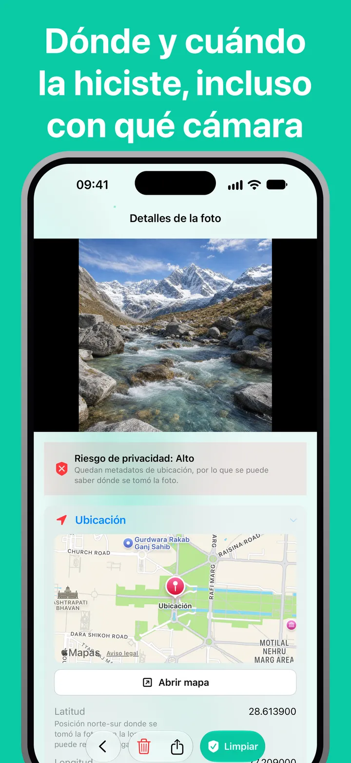 Dónde y cuándo la hiciste, incluso con qué cámara