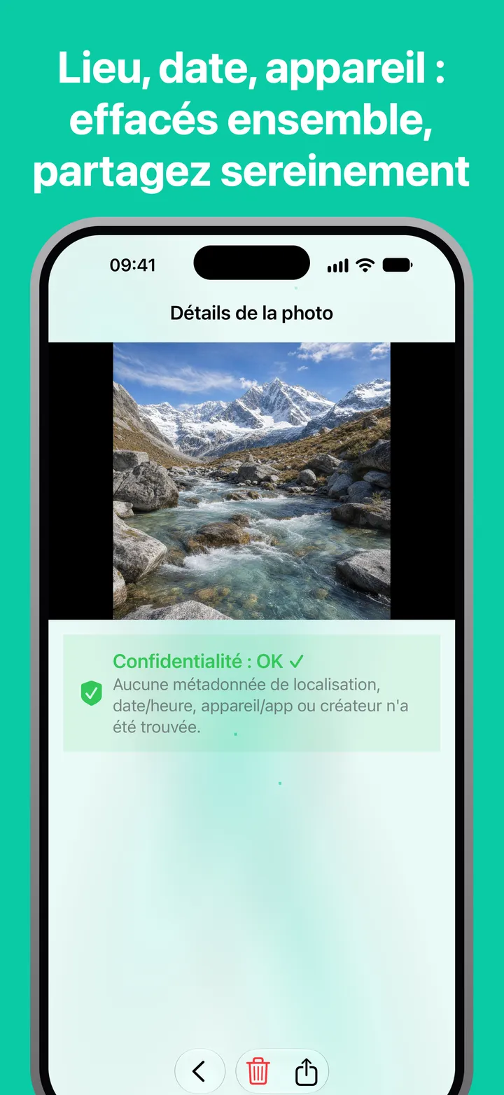 Lieu, date, appareil : effacés ensemble, partagez sereinement